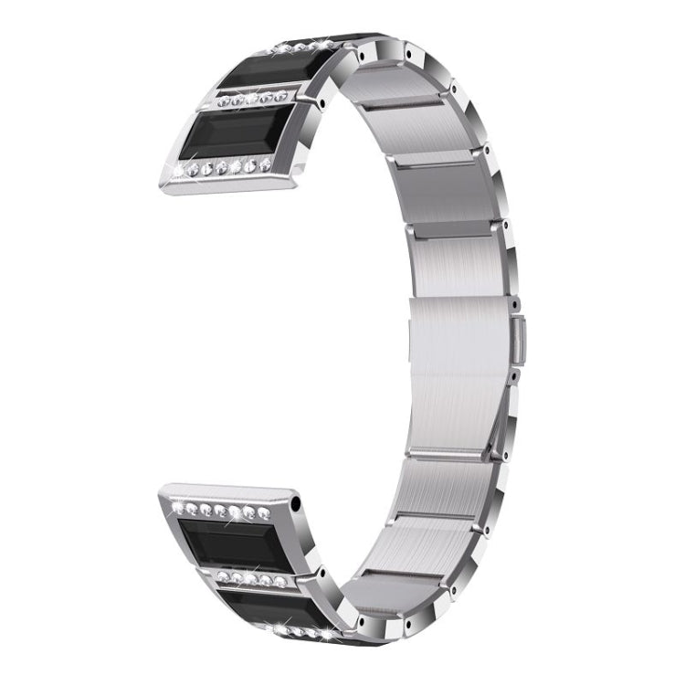 Stainless Steel Diamond Encrusted Replacement Watchbands, For Samsung Galaxy Watch 3 45mm, For Samsung Galaxy Watch Active2 44mm / Watch Active2 40mm / Watch Active, For Samsung Galaxy Watch 3 41mm