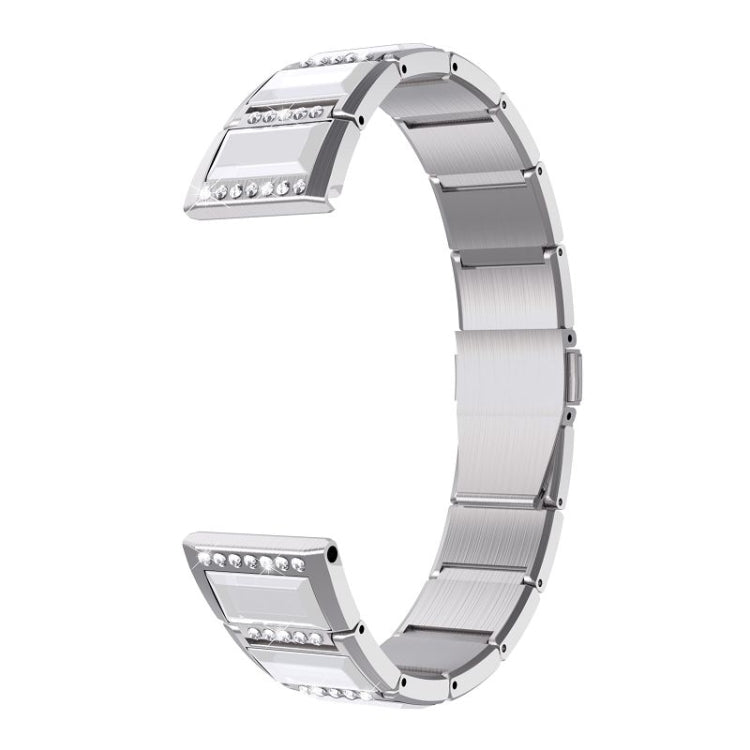 Stainless Steel Diamond Encrusted Replacement Watchbands, For Samsung Galaxy Watch 3 45mm, For Samsung Galaxy Watch Active2 44mm / Watch Active2 40mm / Watch Active, For Samsung Galaxy Watch 3 41mm