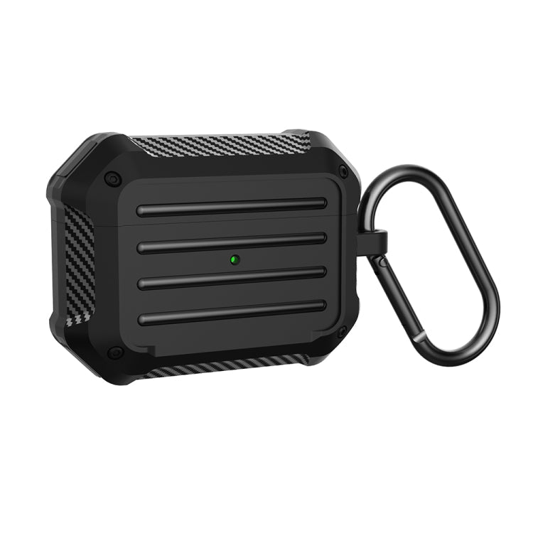 Wireless Earphones Shockproof Carbon Fiber Luggage TPU Protective Case, For AirPods 1/2, For AirPods Pro