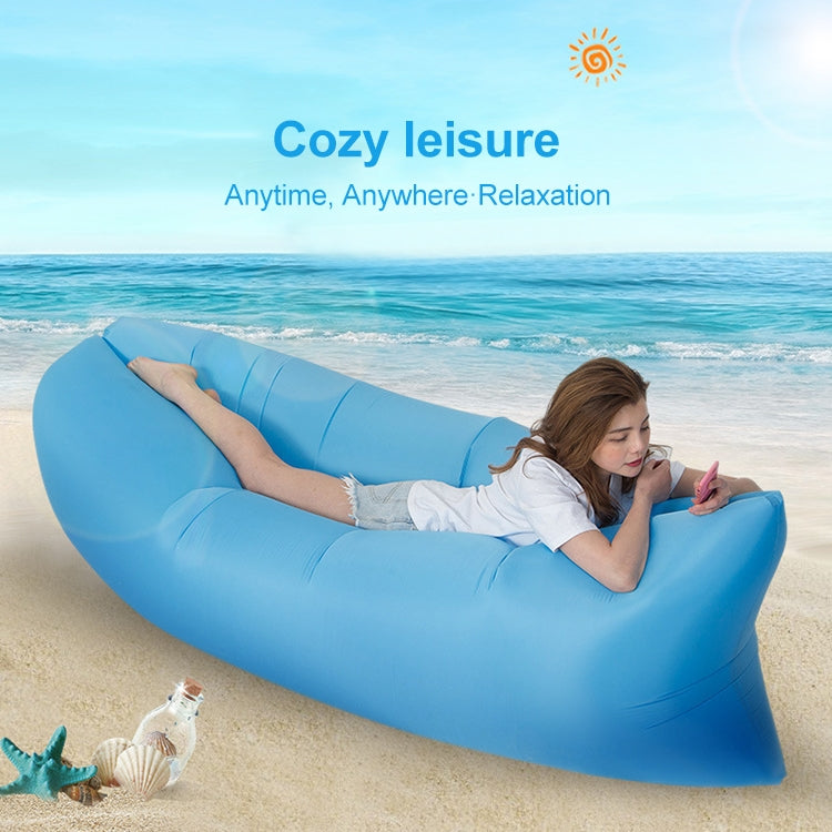 Outdoor Portable Lazy Water Inflatable Sofa Beach Grass Air Bed, Size: 200 x 70cm, 200 x 70cm Sky Blue, 200 x 70cm Black, 200 x 70cm Green, 200 x 70cm Pink, 200 x 70cm Rose Red, 200 x 70cm Sapphire Blue, 200 x 70cm Grass Green, 200 x 70cm Red          ...