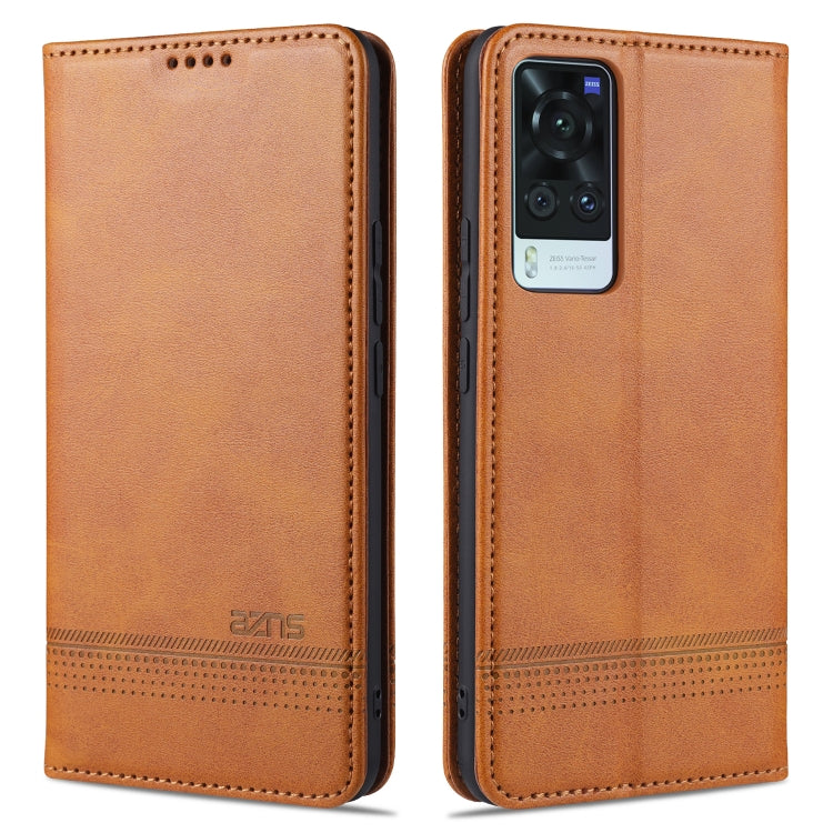 AZNS Magnetic Calf Texture Horizontal Flip Leather Case with Card Slots & Holder & Wallet, For Xiaomi Redmi Note 10 Pro, For Xiaomi Redmi Note 10 Pro Max, For Xiaomi Mi 10S, For vivo X60 Pro