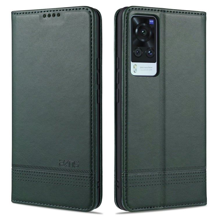 AZNS Magnetic Calf Texture Horizontal Flip Leather Case with Card Slots & Holder & Wallet, For Xiaomi Redmi Note 10 Pro, For Xiaomi Redmi Note 10 Pro Max, For Xiaomi Mi 10S, For vivo X60 Pro