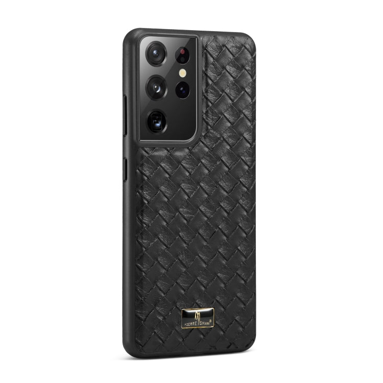 Fierre Shann Leather Texture Phone Back Cover Case, For Samsung Galaxy Note20 Ultra, For Samsung Galaxy S21 5G, For Samsung Galaxy S21+ 5G, For Samsung Galaxy S21 Ultra 5G, For OPPO Find X3