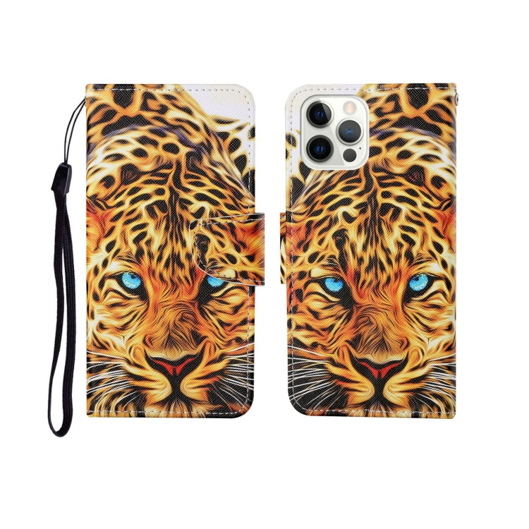 Painted Pattern Horizontal Flip Leathe Case, For iPhone 12 Pro Max