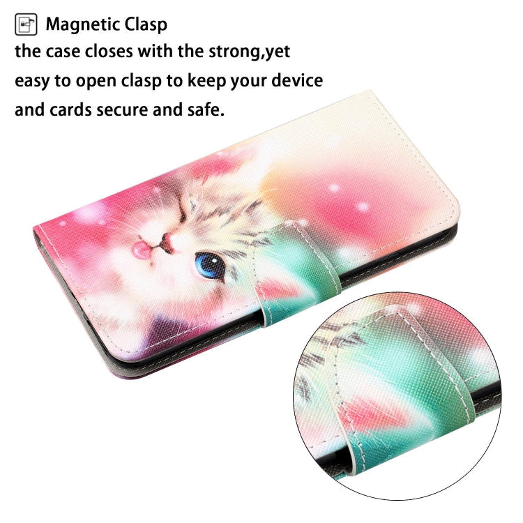 Painted Pattern Horizontal Flip Leathe Case, For iPhone X