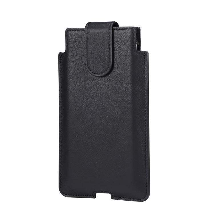 Universal Cow Leather Vertical Mobile Phone Leather Case Waist Bag For 7.2 inch and Below Phones, For 7.2 inch and Below Phones