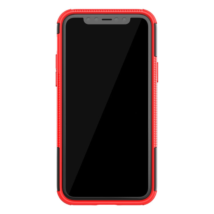 Tire Texture TPU + PC Shockproof Case with Holder, For iPhone 11 Pro, For iPhone 11