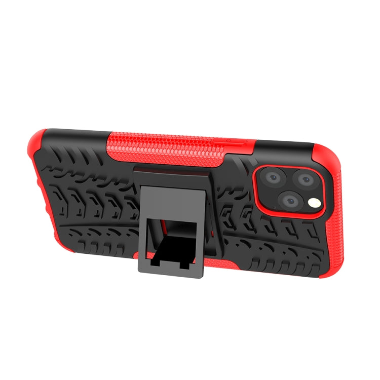 Tire Texture TPU + PC Shockproof Case with Holder, For iPhone 11 Pro, For iPhone 11