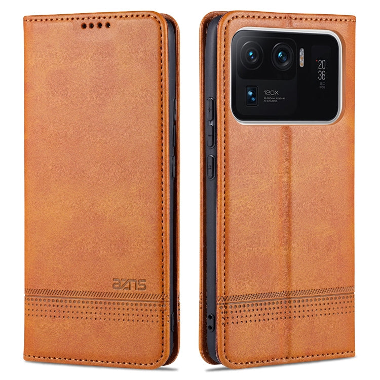 AZNS Magnetic Calf Texture Horizontal Flip Leather Case with Card Slots & Holder & Wallet, For OPPO A94 / F19 Pro / Reno5 Lite, For Xiaomi Mi 11 Ultra