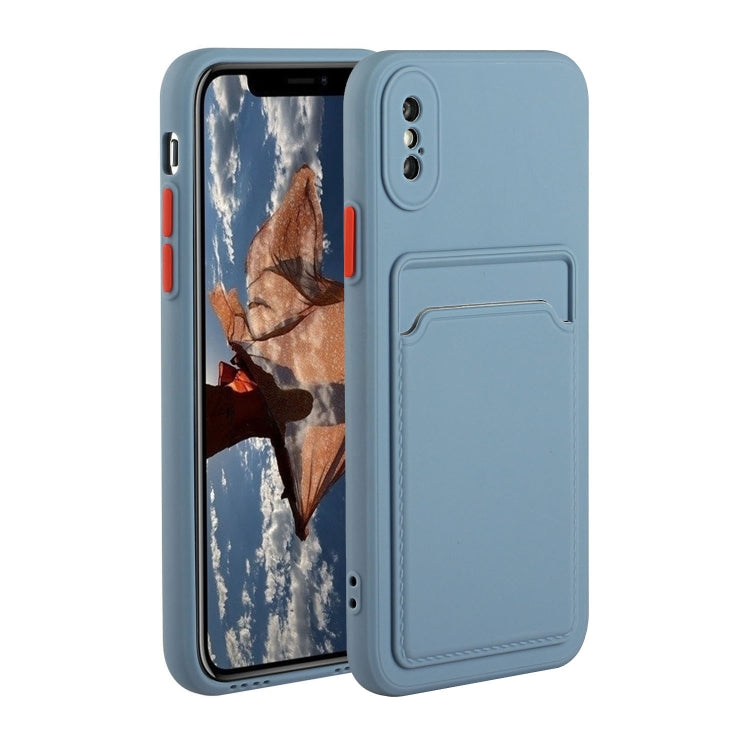 Card Slot Design Shockproof TPU Protective Case, For iPhone 12 Pro Max, For iPhone X / XS
