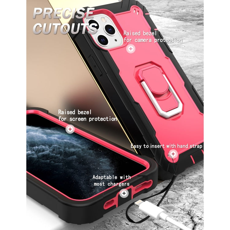 PC + Rubber 3-layers Shockproof Protective Case with Rotating Holder, For iPhone 11 Pro, For iPhone 11 Pro Max