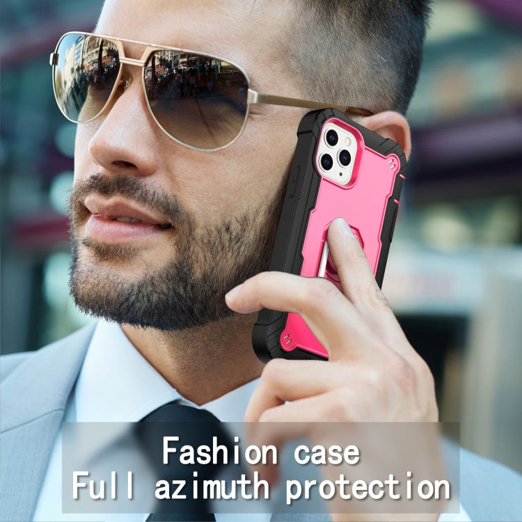 PC + Rubber 3-layers Shockproof Protective Case with Rotating Holder, For iPhone 11 Pro, For iPhone 11 Pro Max
