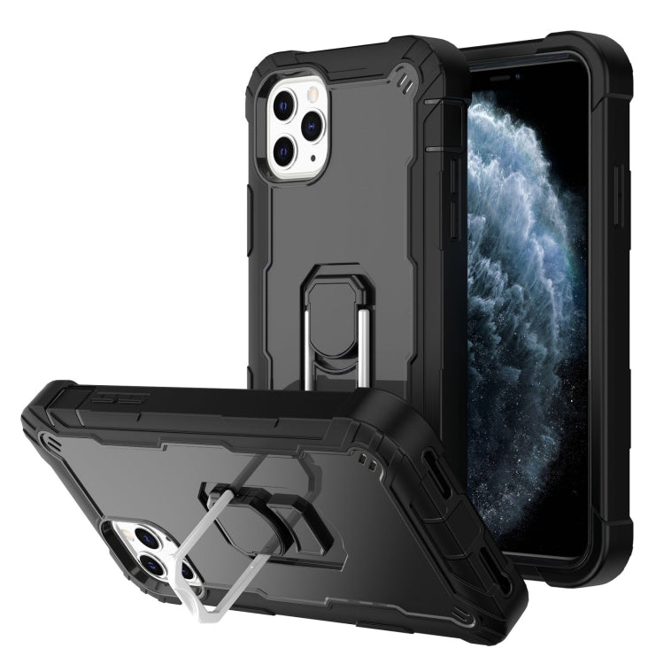PC + Rubber 3-layers Shockproof Protective Case with Rotating Holder, For iPhone 11 Pro, For iPhone 11 Pro Max