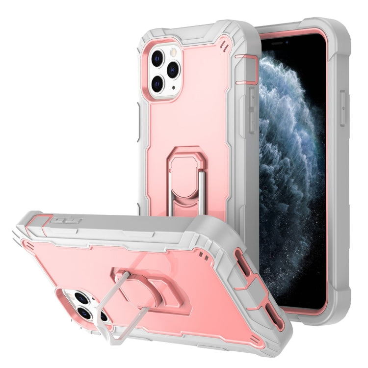 PC + Rubber 3-layers Shockproof Protective Case with Rotating Holder, For iPhone 11 Pro, For iPhone 11 Pro Max
