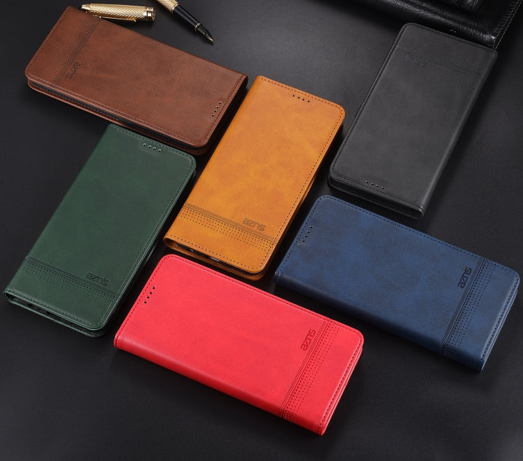 AZNS Magnetic Calf Texture Horizontal Flip Leather Case with Card Slots & Holder & Wallet, For OPPO A54 4G, For OPPO A94 5G, For OPPO A95 5G, For Xiaomi Mi 11 Lite