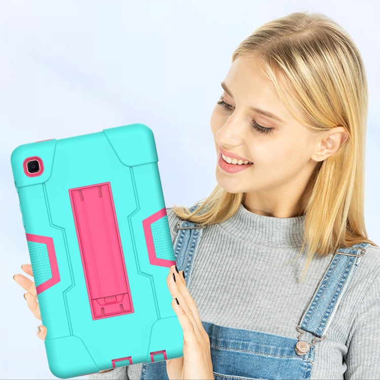 Contrast Color Robot Shockproof Silicone + PC Protective Case with Holder, For Samsung Galaxy Tab A7 Lite T225, For Samsung Galaxy Tab A7 10.4 (2020)