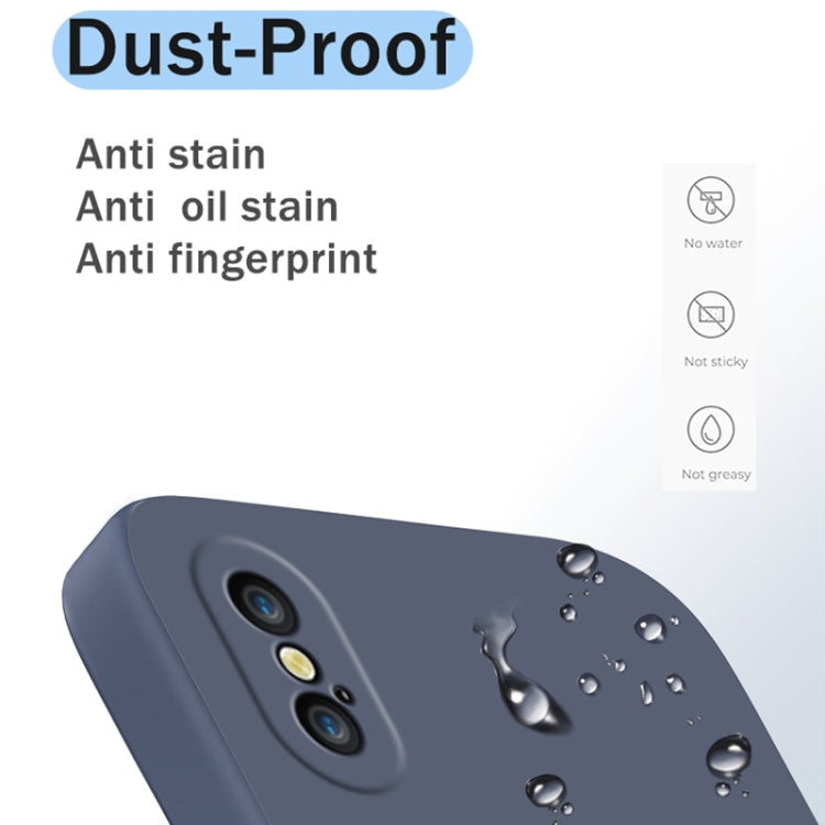 Solid Color Imitation Liquid Silicone Straight Edge Dropproof Full Coverage Protective Case, For iPhone XS Max, For iPhone 11