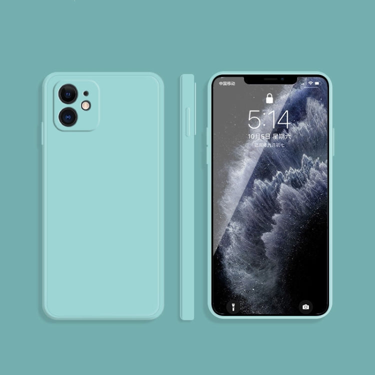 Solid Color Imitation Liquid Silicone Straight Edge Dropproof Full Coverage Protective Case, For iPhone 12 mini, For iPhone 12