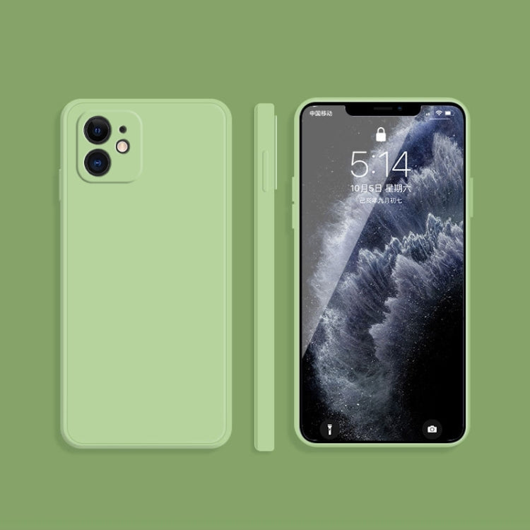 Solid Color Imitation Liquid Silicone Straight Edge Dropproof Full Coverage Protective Case, For iPhone 12 mini, For iPhone 12