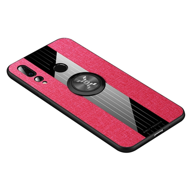 XINLI Stitching Cloth Textue Shockproof TPU Protective Case with Ring Holder, For Huawei nova 3i, For Huawei nova 4, For Huawei nova 4e, For Huawei nova 5