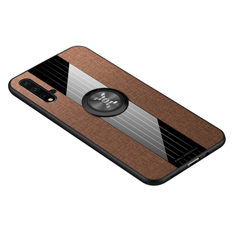 XINLI Stitching Cloth Textue Shockproof TPU Protective Case with Ring Holder, For Huawei nova 3i, For Huawei nova 4, For Huawei nova 4e, For Huawei nova 5