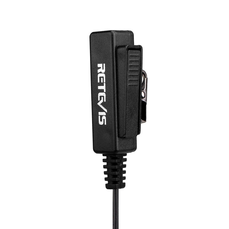 RETEVIS TK 2 Pin Long Clip Air Guide Covert Acoustic Tube Earpiece Speaker Microphone for H-777 / RT-5R / RT-5RV / RT-B6, TK Long Clip