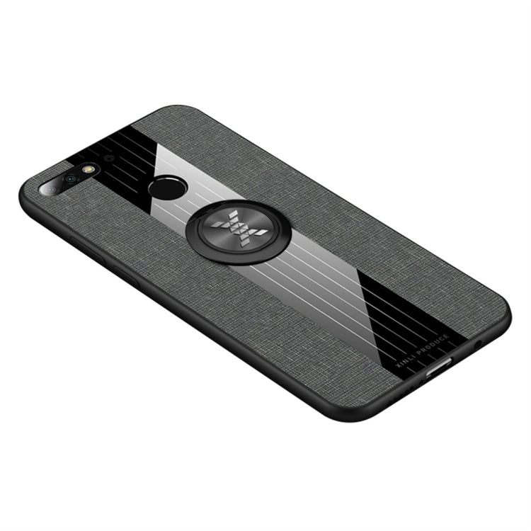 XINLI Stitching Cloth Textue Shockproof TPU Protective Case with Ring Holder, For Huawei Honor 6X, For Huawei Honor 7C / Enjoy 8, For Huawei Honor 10 Lite, For Huawei Honor 20