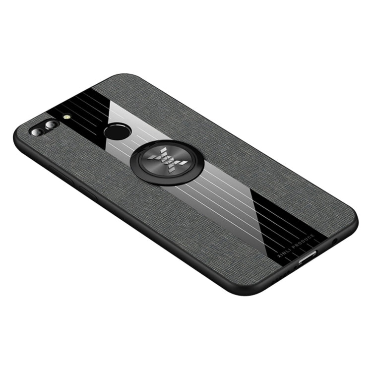 XINLI Stitching Cloth Textue Shockproof TPU Protective Case with Ring Holder, For Huawei Enjoy 8 Plus, For Huawei Enjoy 9, For Huawei Enjoy 9e, For Huawei Enjoy 9 Plus