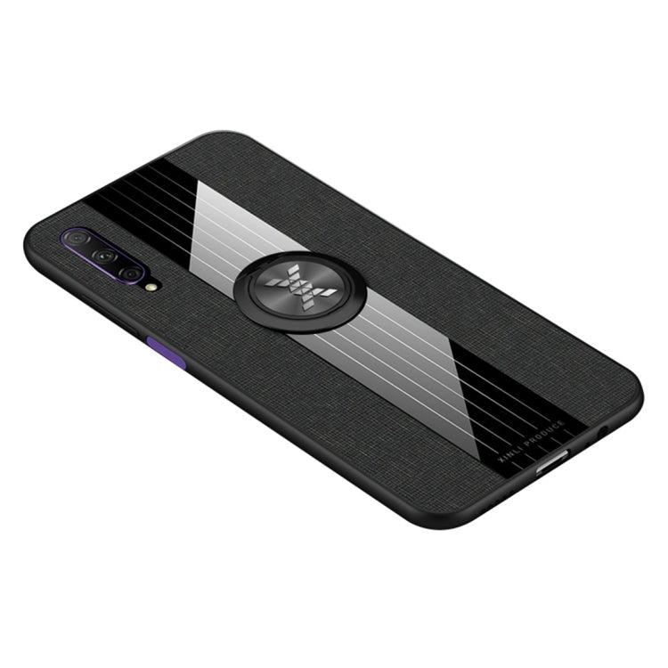 XINLI Stitching Cloth Textue Shockproof TPU Protective Case with Ring Holder, For Huawei Honor 9X Pro, For Huawei Honor 10, For Huawei Honor Play, For Huawei Honor View 10