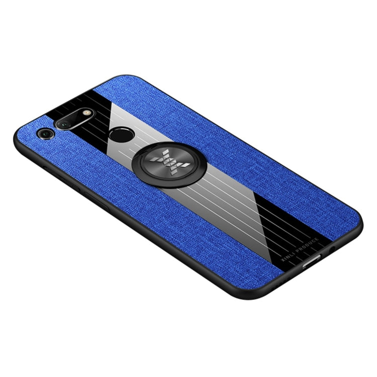 XINLI Stitching Cloth Textue Shockproof TPU Protective Case with Ring Holder, For Huawei Honor View 20
