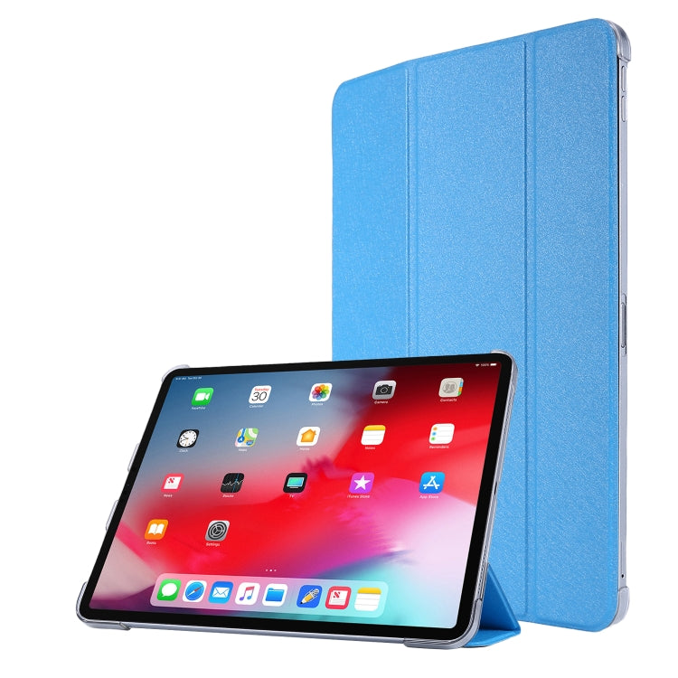 Silk Texture Three-fold Horizontal Flip Leather Case with Holder & Pen Slot, For Samsung Galaxy Tab A7 Lite 8.7 T220 / T225, For iPad Air 13 2025 / 2024 / iPad Pro 12.9 2022 / 2021