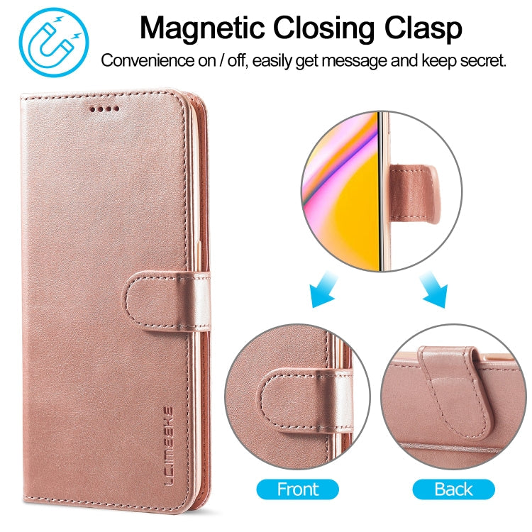 LC.IMEEKE Calf Texture Horizontal Flip Leather Case, with Holder & Card Slots & Wallet, For OPPO F19 Pro/A94 4G/Reno 5F