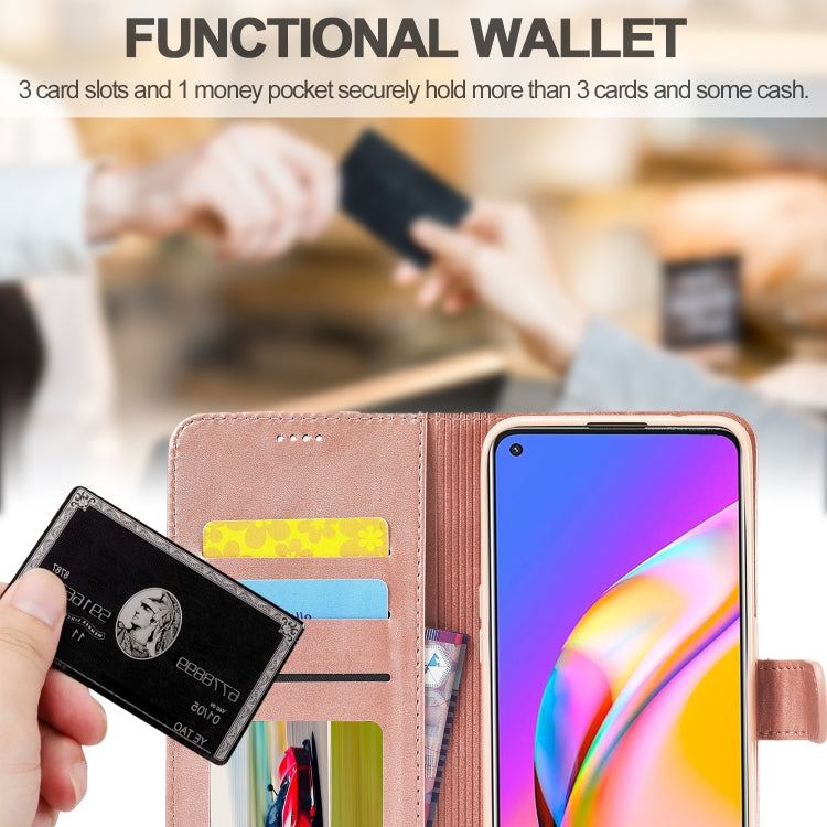 LC.IMEEKE Calf Texture Horizontal Flip Leather Case, with Holder & Card Slots & Wallet, For OPPO F19 Pro/A94 4G/Reno 5F