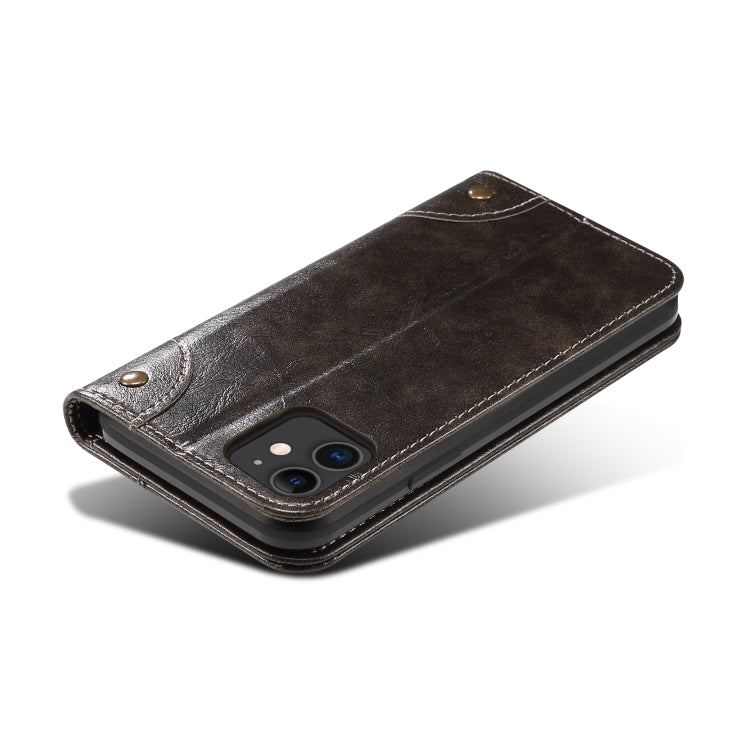 Baroque Simple Horizontal Flip Leather Case, with Holder & Card Slots & Wallet, For iPhone 11, For iPhone 11 Pro, For iPhone 11 Pro Max, For iPhone XS / X, For iPhone SE 2022 / SE 2020 / 8 / 7, For iPhone 8 Plus / 7 Plus