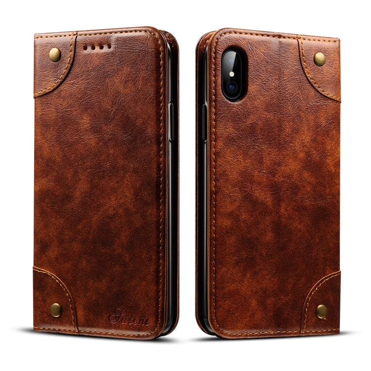 Baroque Simple Horizontal Flip Leather Case, with Holder & Card Slots & Wallet, For iPhone 11, For iPhone 11 Pro, For iPhone 11 Pro Max, For iPhone XS / X, For iPhone SE 2022 / SE 2020 / 8 / 7, For iPhone 8 Plus / 7 Plus