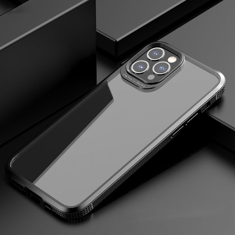 iPAKY MG Series Carbon Fiber Texture Shockproof TPU+ Transparent PC Case, For iPhone 12 / 12 Pro, For iPhone XS Max