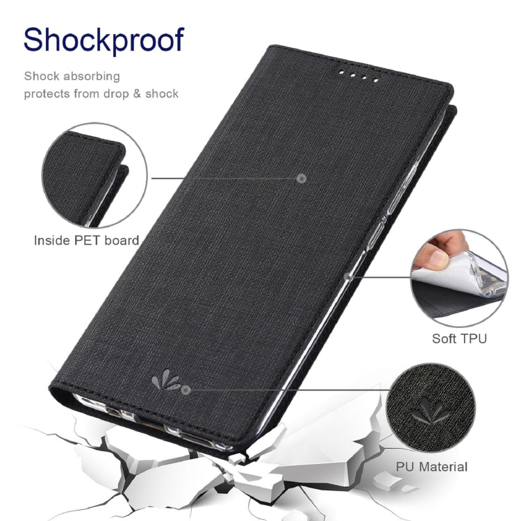 For Asus Zenfone 8 ZS590KS ViLi DMX Series Shockproof TPU + PU Leather Magnetic Attraction Horizontal Flip Case with Card Slot & Holder(Black)
