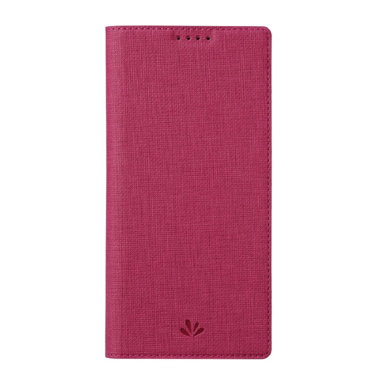 For Asus Zenfone 8 ZS590KS ViLi DMX Series Shockproof TPU + PU Leather Magnetic Attraction Horizontal Flip Case with Card Slot & Holder(Rose Red)