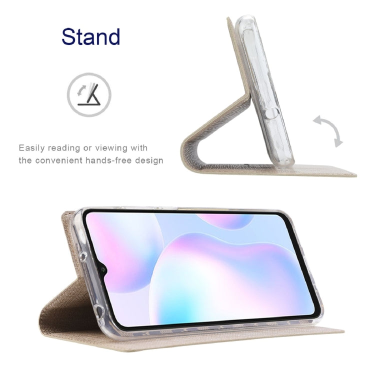 For Asus Zenfone 8 ZS590KS ViLi DMX Series Shockproof TPU + PU Leather Magnetic Attraction Horizontal Flip Case with Card Slot & Holder(Gold)