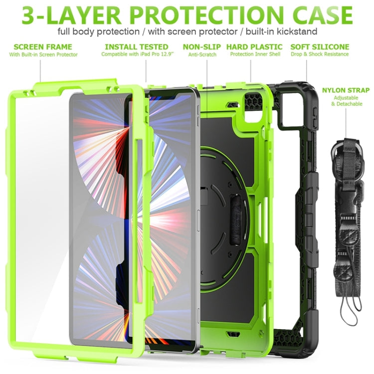iPad Pro 12.9 Shockproof Silicone + PC Protective Case with Holder