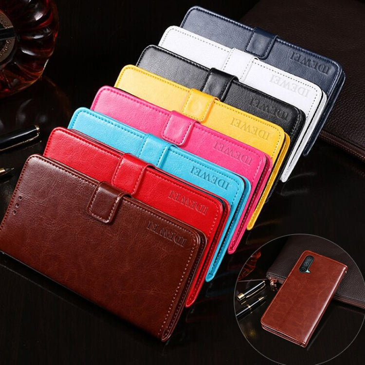 For OnePlus Nord CE 5G idewei Crazy Horse Texture Horizontal Flip Leather Case with Holder & Card Slots & Wallet(Sky Blue)