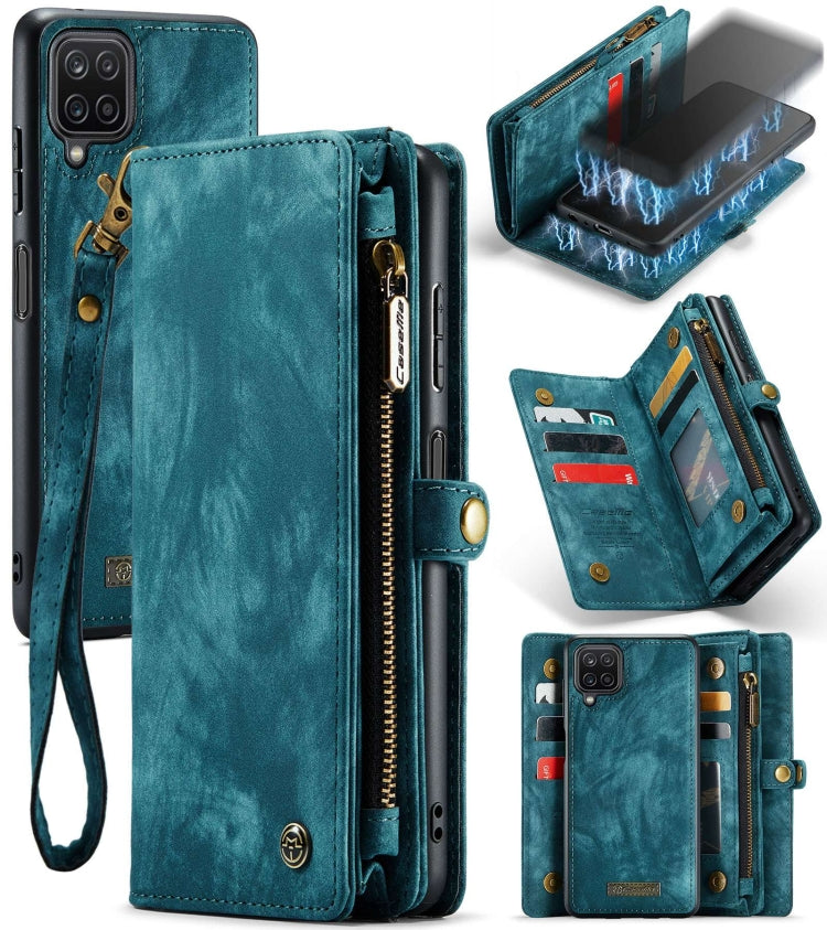 CaseMe Detachable Multifunctional Horizontal Flip Leather Case, with Card Slot & Holder & Zipper Wallet & Photo Frame, For Samsung Galaxy A12