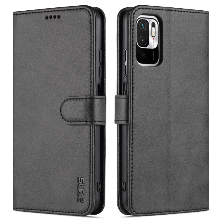 AZNS Skin Feel Calf Texture Horizontal Flip Leather Case with Card Slots & Holder & Wallet, For Xiaomi Redmi K40 Pro, For Xiaomi Poco F3, For Xiaomi Redmi Note 9 5G, For Xiaomi Redmi Note 10 5G