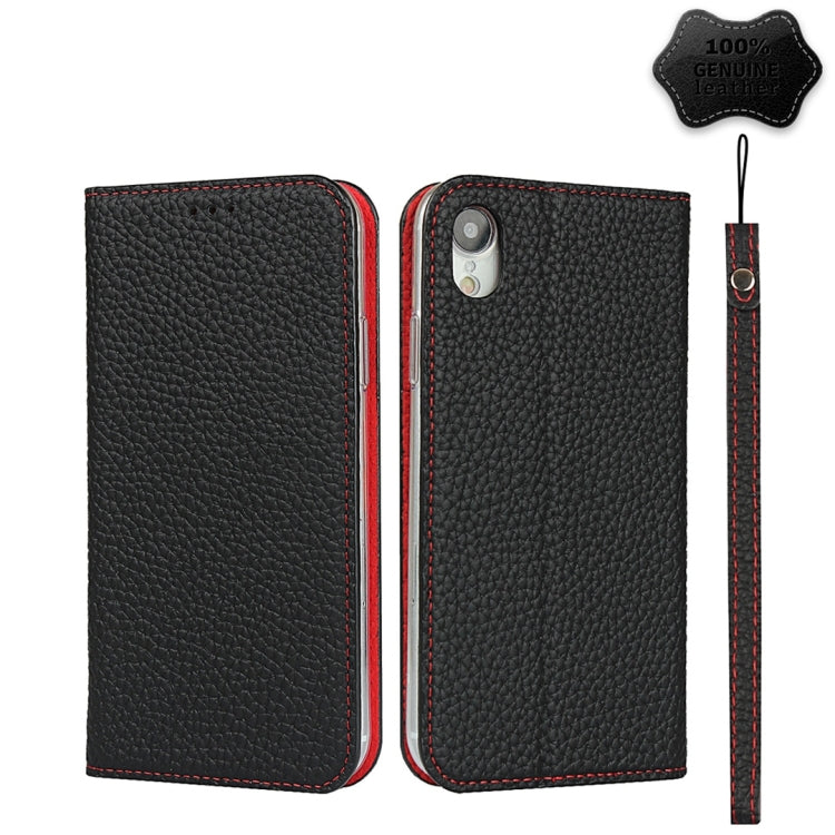 Litchi Texture Horizontal Flip Top Layer Cowhide Leather Case with Holder & Card Slots & Wallet & Strap & Wire Winder, For iPhone 6 & 6s, For iPhone 6 Plus & 6s Plus, For iPhone XR, For iPhone XS Max