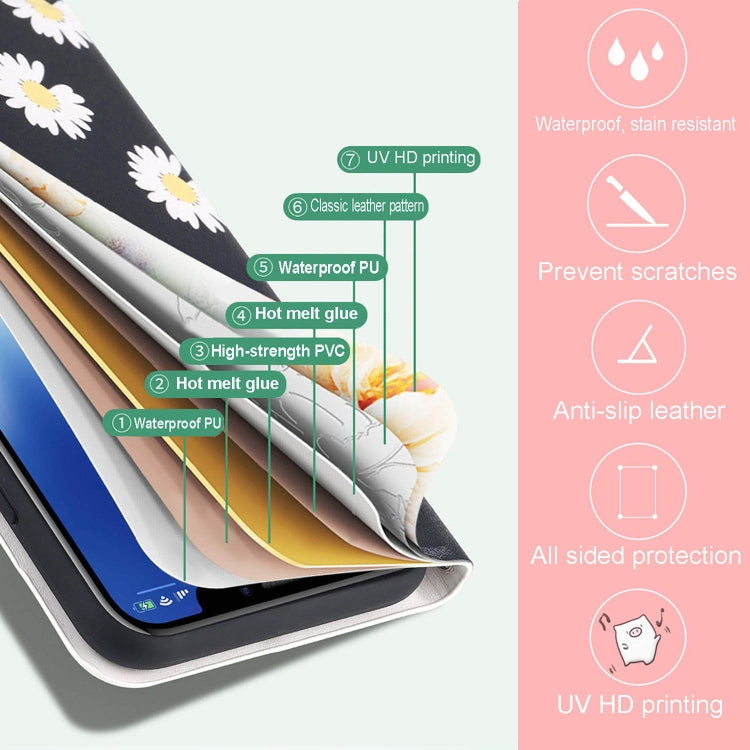 For Xiaomi Redmi 9A Voltage Coloured Drawing Magnetic Clasp Horizontal Flip PU Leather Case with Holder & Card Slots(C12 Green Yellow Camouflage)