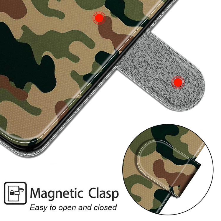 For Xiaomi Redmi Note 7 Voltage Coloured Drawing Magnetic Clasp Horizontal Flip PU Leather Case with Holder & Card Slots(C12 Green Yellow Camouflage)