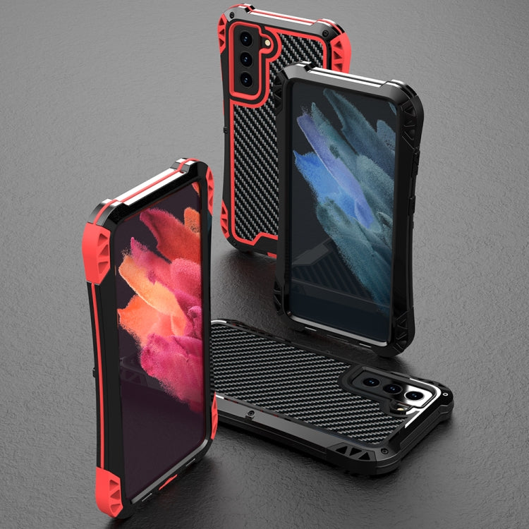 For Samsung Galaxy S21 FE R-JUST AMIRA Shockproof Dustproof Waterproof Metal Protective Case(Black)