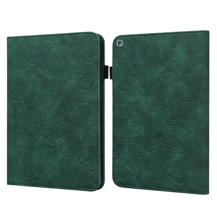 Lace Flower Embossing Pattern Horizontal Flip Leather Case with Holder & Card Slots & Wallet & Photo Frame & Sleep / Wake-up Function, For Amazon Kindle Fire HD 8 2020 / HD 8 Plus 2020, For Amazon Kindle Fire HD 10 2019 / 2018 / 2017 / 2016