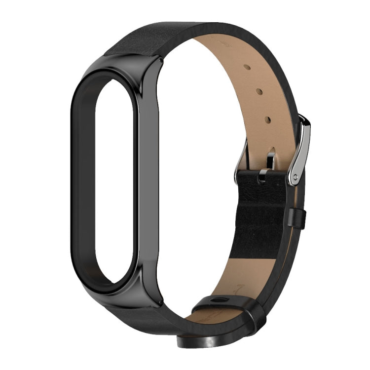 For Xiaomi Mi Band 6 / 5 / 4 / 3 CS Microfiber Leather Replacement Watchband