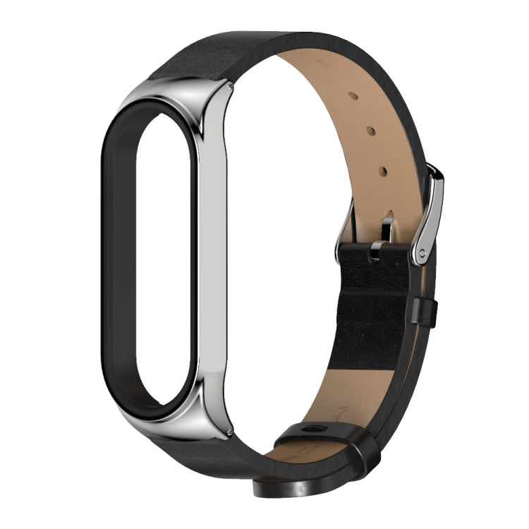For Xiaomi Mi Band 6 / 5 / 4 / 3 CS Microfiber Leather Replacement Watchband